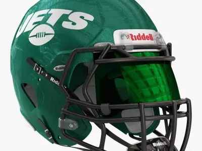 Riddell speed helmet new york jets 3D model