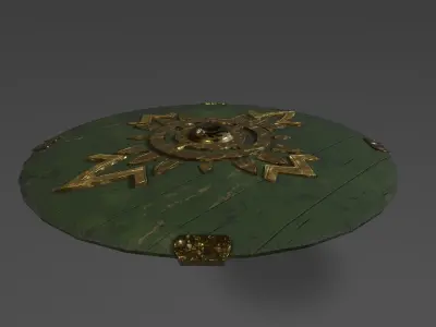 Shield of Rohan Lowpoly PBR Game-Ready Low-poly 3D model