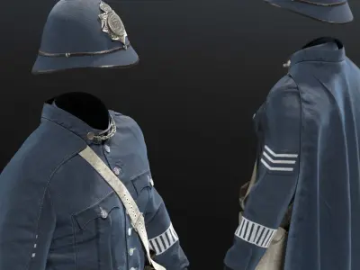 POLICEMAN British bobby 3D model