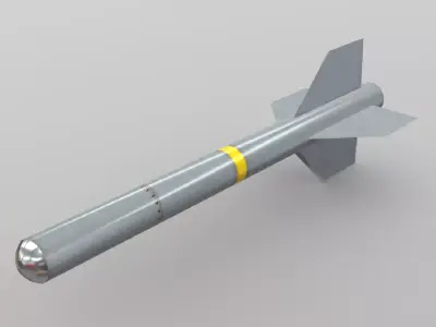 Air to Air Missile Low-poly 3D model