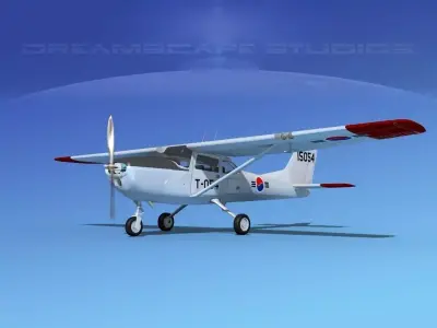 Cessna T-41 Mescalero Korean AF 3D model