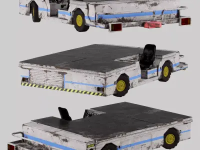 Aircraft Tow Tractor 3D model