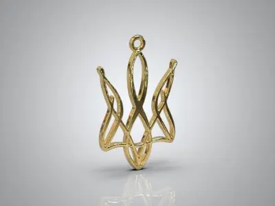 Ukraina trident Free 3D print model