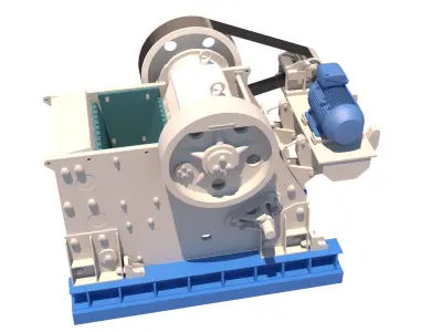 crusher chancador quijadas c160 3D model