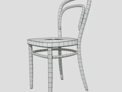 Thonet 214 Chair Free low-poly 3D model