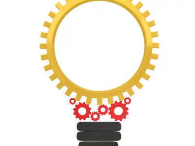  Bulb mechanical gear 3d model 3D model