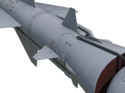 V-755 soviet cold war SA-2 Guideline Volhov SAM Low-poly 3D model