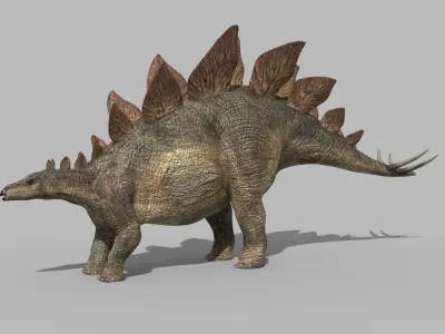 Stegosaur Forever - 8K 3D model