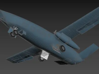 Boeing MQ25 Stingray Aerial Refueling Drone US 2 3D model