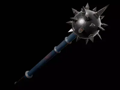 mace - Game ready 3D model - Medieval weapon Low-poly 3D model