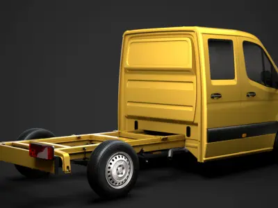 Freightliner Sprinter Chassis Crew Cab L2 FWD 2020 3D model