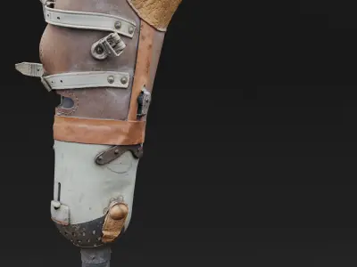 Prosthesis Prototype Old Low-poly 3D model