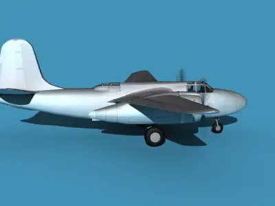 Douglas A-20G Havoc Civil Version V00 3D model