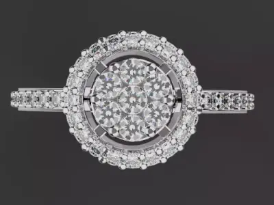 engagement ring 3D model