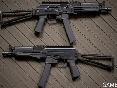 PP-19 Vityaz Low-poly 3D model