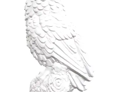 garden owl 3D print model