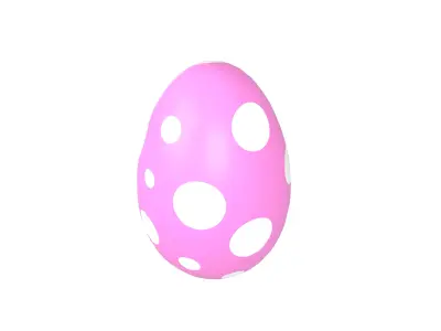 Dinosaur Egg v1 003 Low-poly 3D model