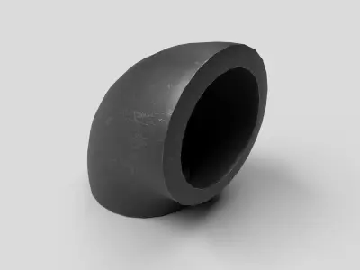 Elbow Pipe Short Radius 1 inch 3D model