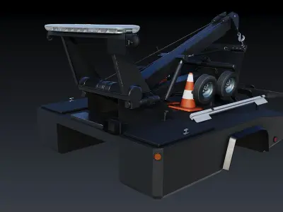 Wrecker tow Body Low-poly 3D model