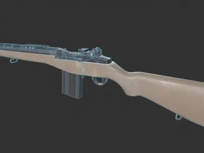 Springfield Armory M1A Low-poly 3D model