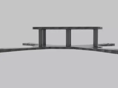 fpv drone frame Low-poly 3D model