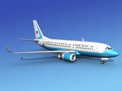 Boeing 737-700ER US Government 3D model