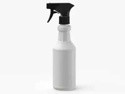 All Purpose Cleaner Spray 01 Blank and Generic Label 3D model