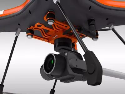 SplashDrone 3 Plus with Gimbal Camera 3D model
