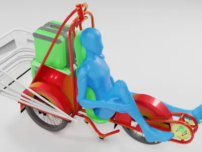 Delivery Trike Concept - JET SNAIL 3D model