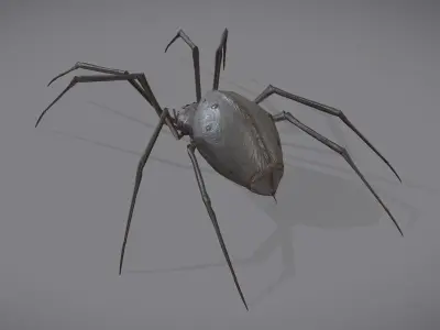 Spider Monster - with animations Low-poly 3D model