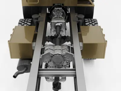 Radar AN MPQ-53 and Rocket launcher MAN KAT MIM-104 Patriot 3D model