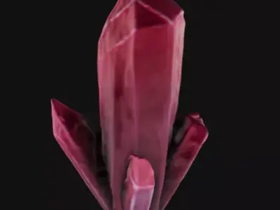 Red Crystal 3D model