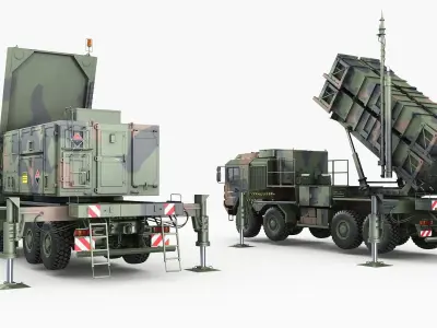 MAN MIM-104 Patriot battery 3D model