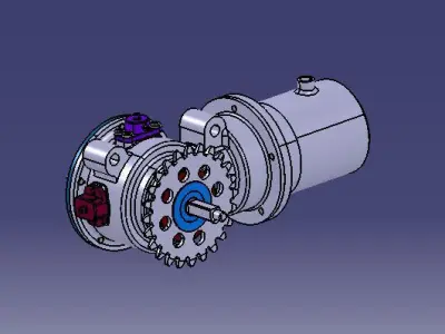 Bikes electric assist system Free 3D model