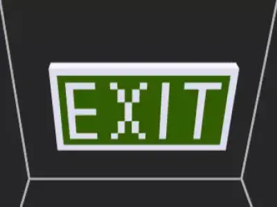 Exit sing Free 3D model