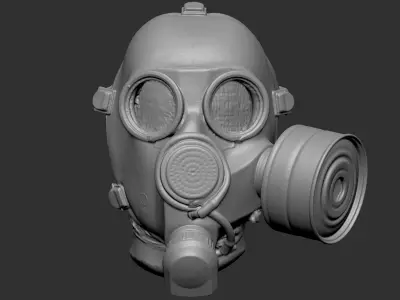 RAW SCAN Soviet GasMask Free 3D model