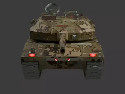 Abrams tank 3D model