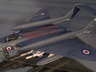 De Havilland DH-110 Sea Vixen 3D model