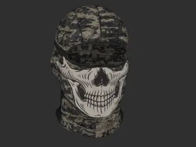 Balaclava swat army Black Ops FREE Free low-poly 3D model