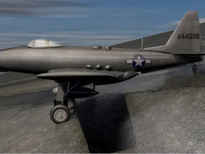 Fisher P-75 Eagle 3D model