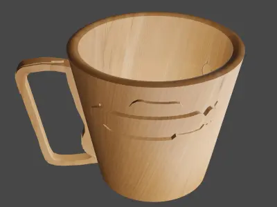 Ornament cup for 3D printing Free 3D print model