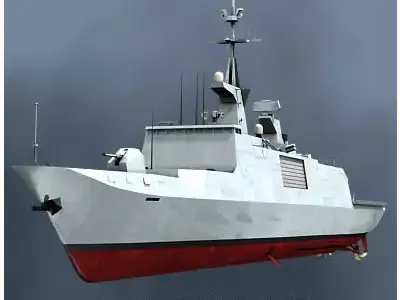 Lafayette Stealth Frigate 3D model