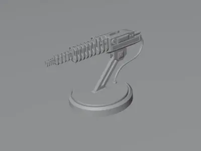 Electromagnetic gun 3D model