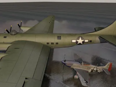 Douglas XB-19A Behemoth 3D model
