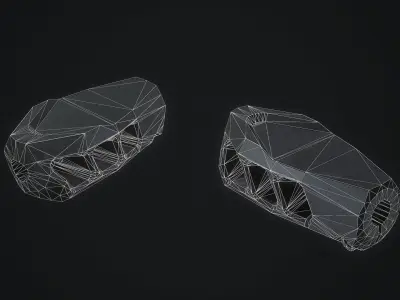 MUZZLE BRAKE CADEX MX1 Low-poly 3D model