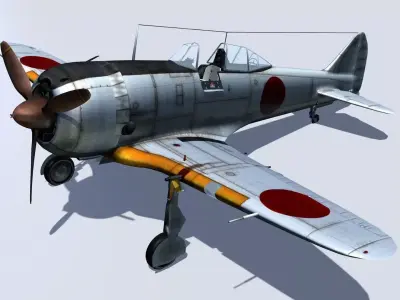 Nakajima Ki-44 shoki 3D model