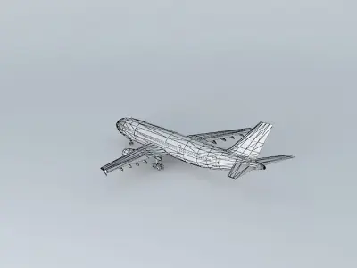 Template Airbus A300 600 Free 3D model