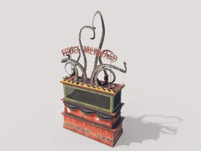 Mermaid Exhibition Stand 3D model