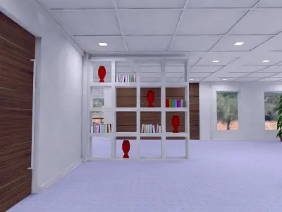 Shelves SHC Quick Office LM Low-poly 3D model