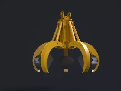 SCRAP METAL GRABBER RIGGING 3D model